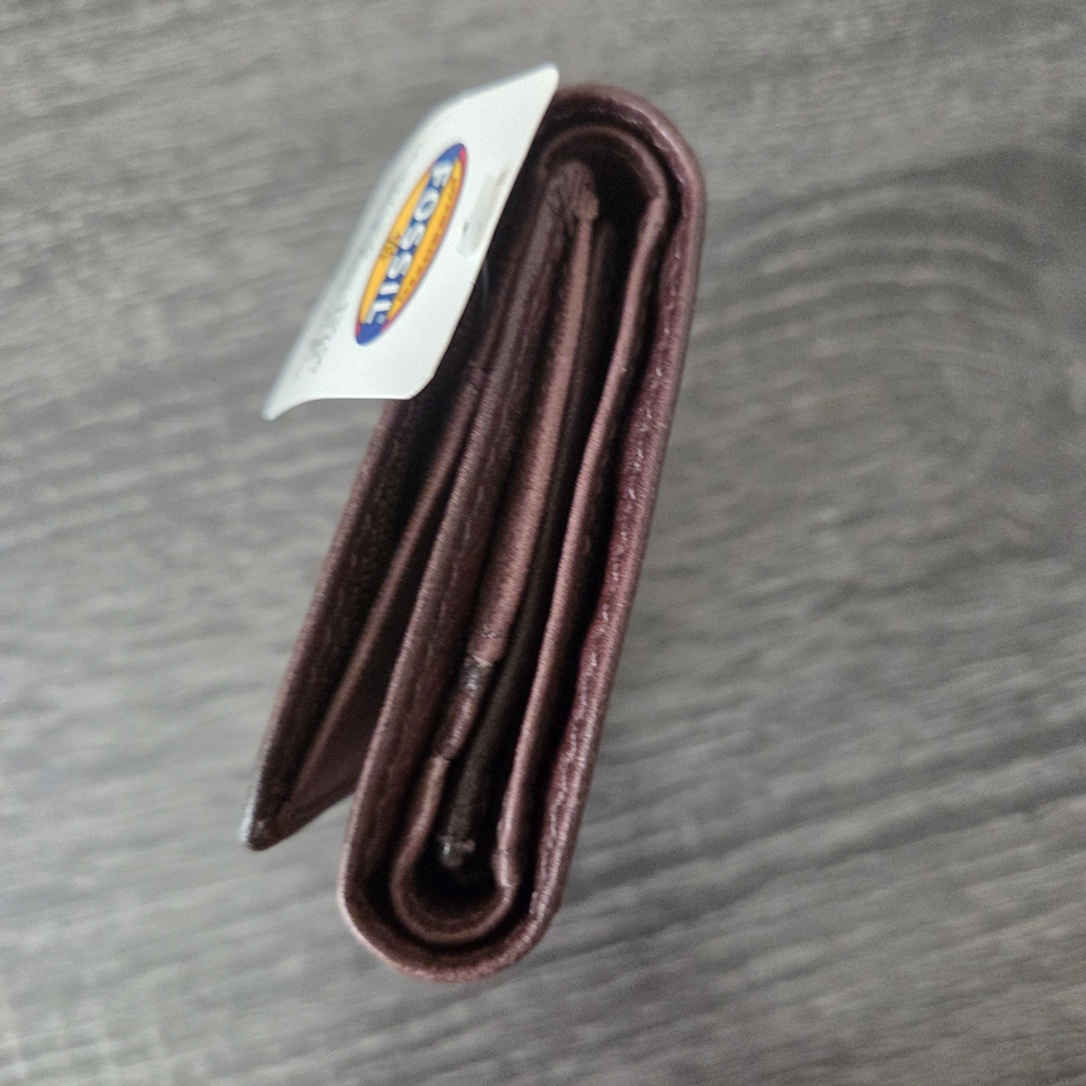 Men's Fossil Rich Brown Leather Wallet - Picture 3 of 8